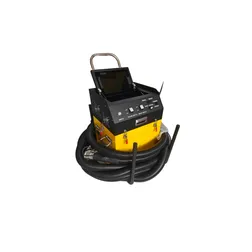 CHAMP video-enabled robotic duct cleaning machine with onboard monitor and vacuum hose